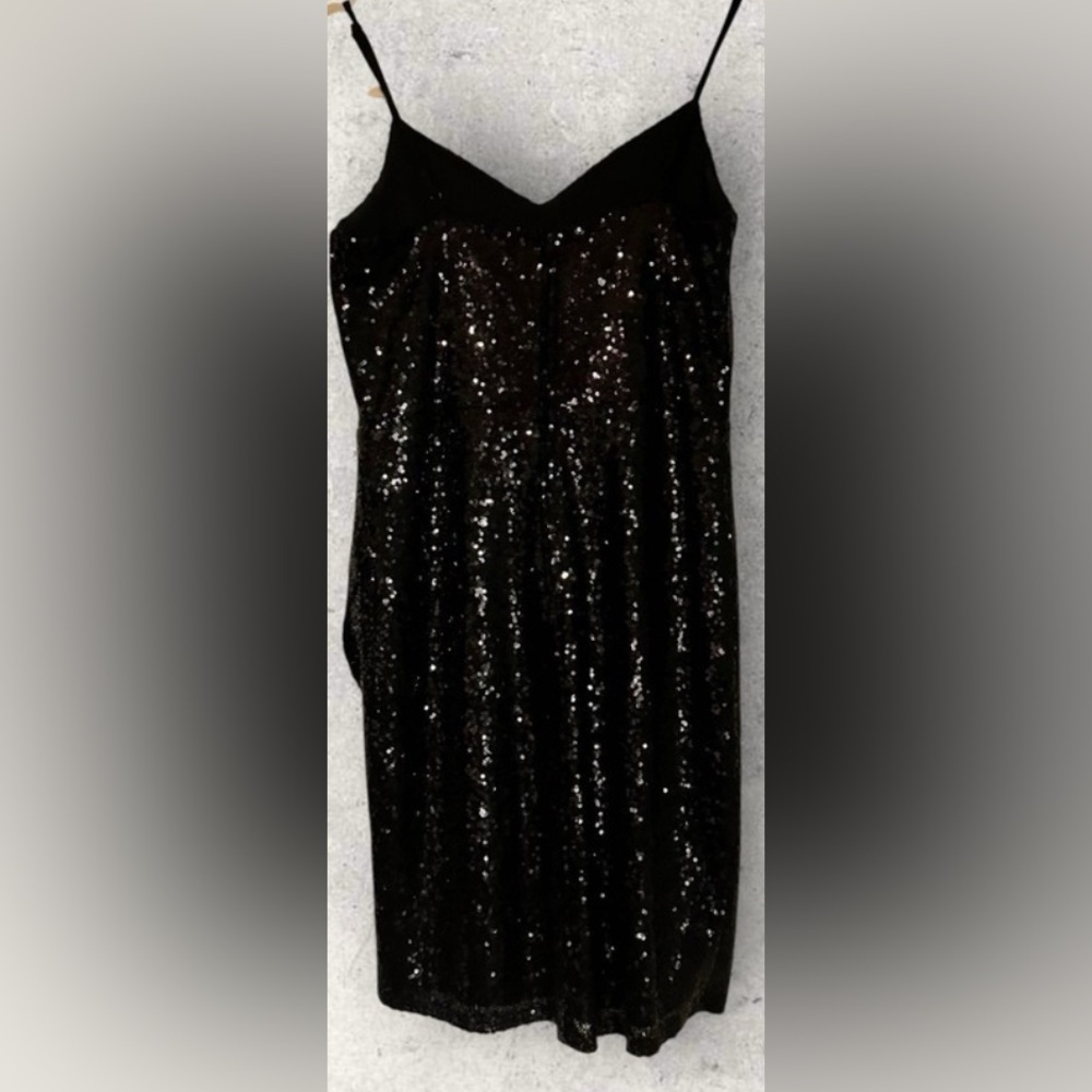 Speechless Black Sleeveless Bodycon Sequin Mini Dress Juniors Size Medium